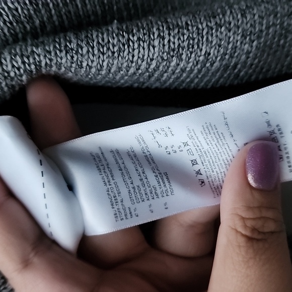 Kookai Cotton Blend Melange Knit Open Knit Cardigan - Picture 8 of 8